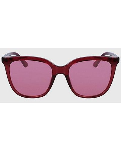 Calvin Klein Rechteckige Sonnenbrille CK23506S - Pink