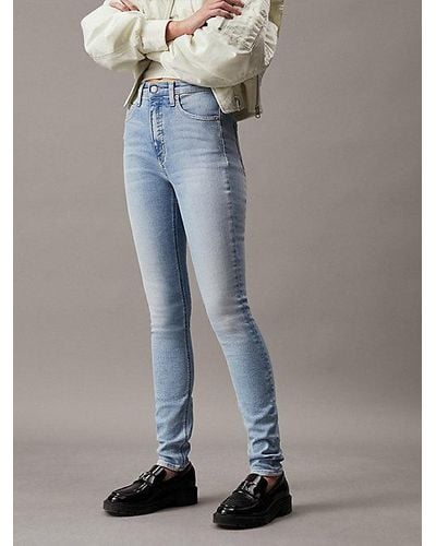 Calvin Klein High Rise Skinny Jeans - Blau