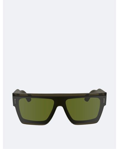 Calvin Klein Acetate Square Sunglasses - Green