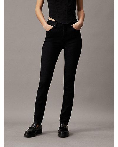Calvin Klein High Rise Skinny Jeans - Zwart