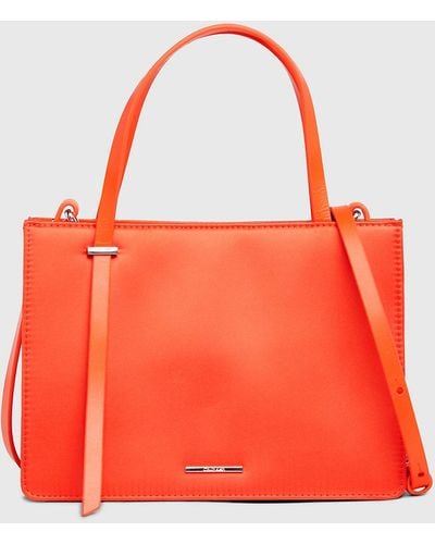 Calvin Klein Satin Handbag - Red