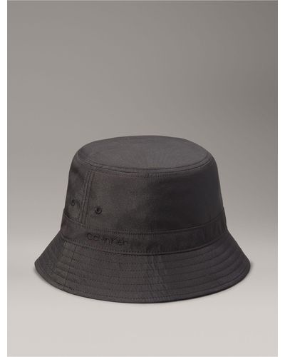 Calvin Klein Satin Classic Bucket Hat - Gray
