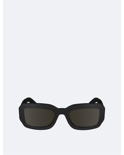 Calvin Klein Naturals Modern Rectangle Sunglasses - Black