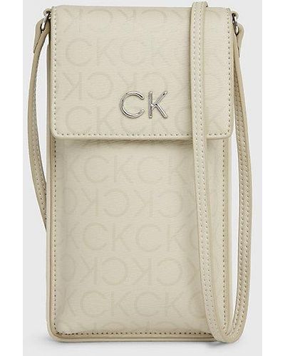 Calvin Klein Cartera cruzada para el móvil - Blanco