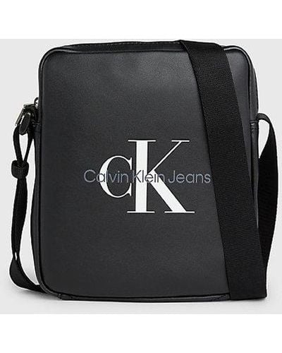 Calvin Klein Reporter-Bag mit Logo - Schwarz
