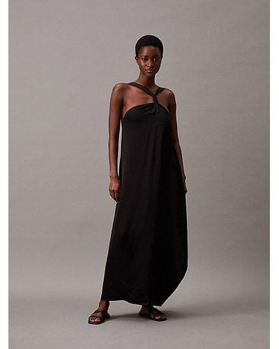 Calvin Klein Lässiges Kleid mit Knotendetail - Mehrfarbig