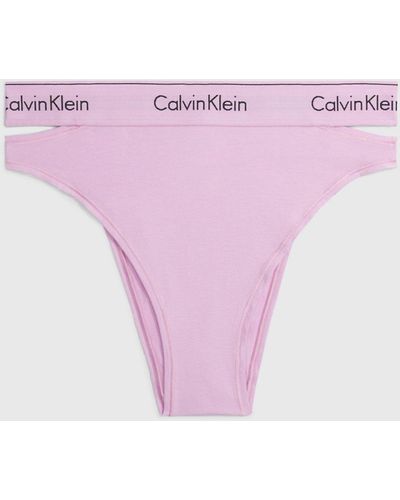 Calvin Klein Tanga échancré - CK Deconstructed - Rose