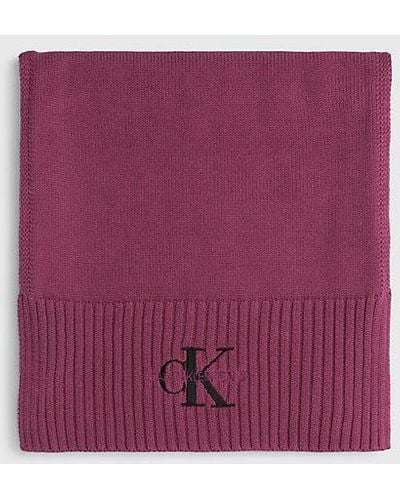 Calvin Klein Katoenen Sjaal - Paars
