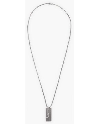 Calvin Klein Necklace - Grid - White