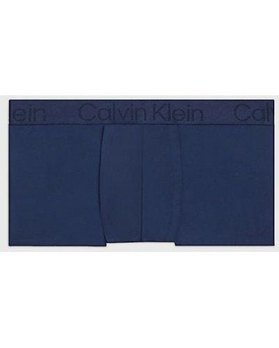 Calvin Klein Bóxeres de tiro bajo - CK Black Cooling - Azul