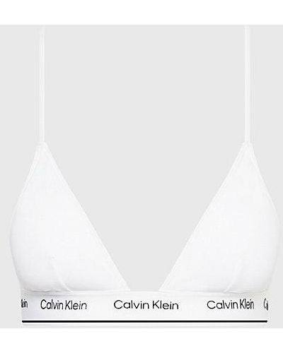 Calvin Klein Triangel Bikinitop - Ck Meta Legacy - Wit