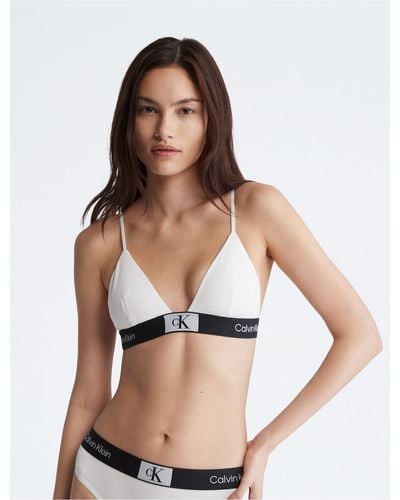Calvin Klein Underwear UNLINED - Triangle bra - grey heather/multi