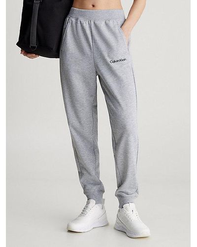 Calvin Klein Pantalón de chándal de felpa francesa - Gris