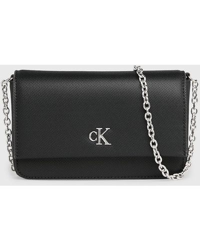 Calvin Klein Sac bandoulière avec rangement pour portefeuille et téléphone - Noir