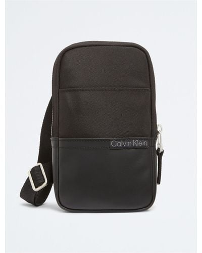 Calvin Klein Utility Phone Crossbody Bag - Black
