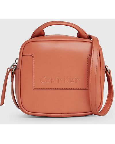 Calvin Klein Small Crossbody Bag - Orange