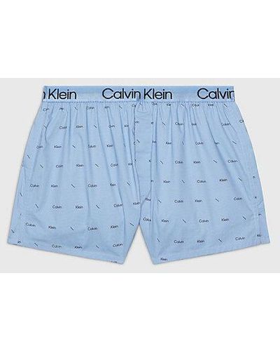 Calvin Klein Slim Fit Boxershorts - Modern Structure - Blau