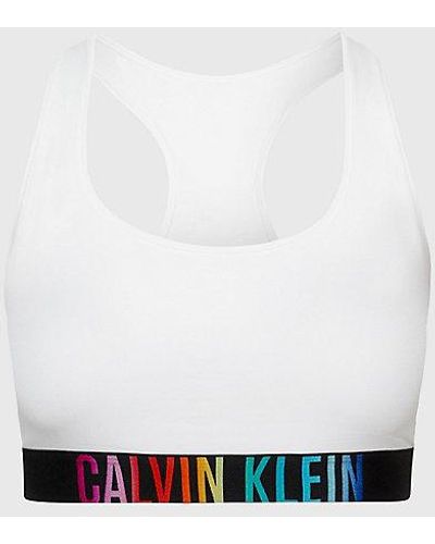 Calvin Klein Grote Maat Bralette - Intense Power Pride - Wit