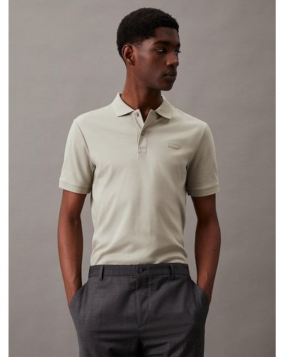 Calvin Klein Slim Polo Shirt - Brown
