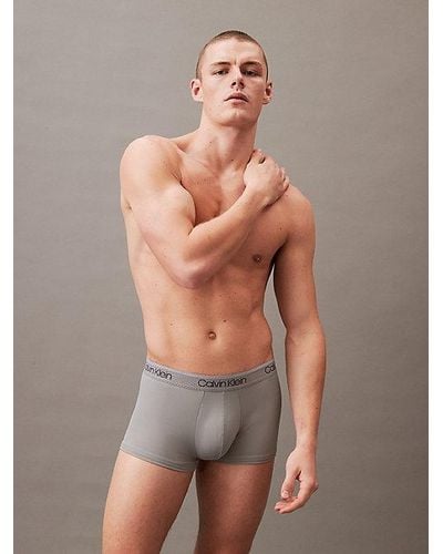 Calvin Klein Hüft-Shorts - Micro Stretch Cooling - Grau