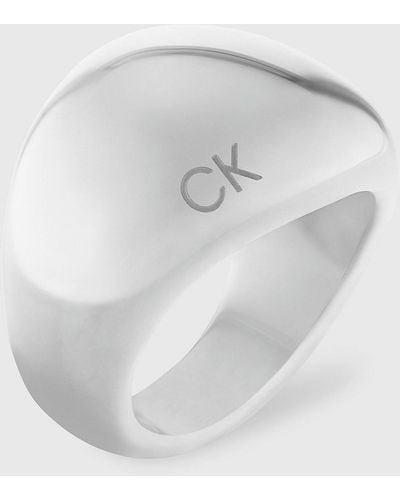 Calvin Klein Ring - Playful Organic Shapes - White
