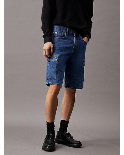 Calvin Klein 90's Loose Cargoshorts - Blau