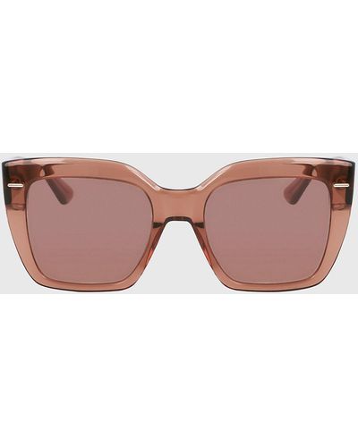 Calvin Klein Rectangle Sunglasses Ck23508s - Pink
