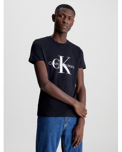 Calvin Klein S/s T-shirts Black for Men | Lyst UK