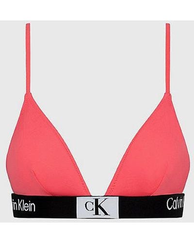 Calvin Klein Triangel Bikinitop - Ck96 - Rood