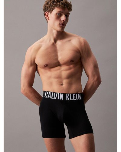 Calvin Klein 3 Pack Boxer Briefs - Intense Power - Black
