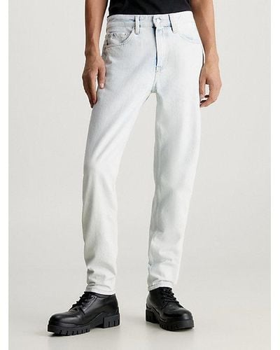 Calvin Klein Tapered Jeans - Blanco