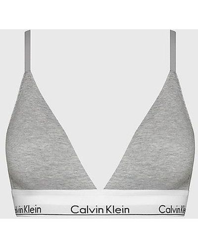 Calvin Klein Triangel-Bh - Modern Cotton - Grau