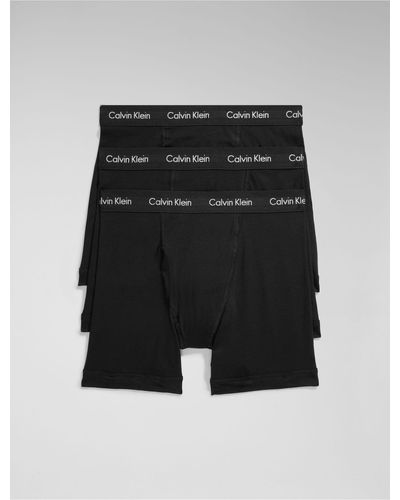 Calvin Klein Cotton Stretch 3-pack Boxer Brief - Black