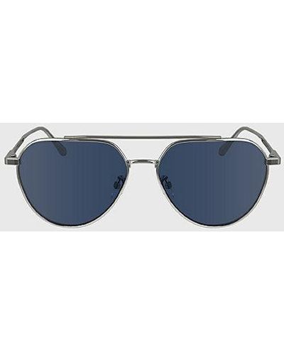 Calvin Klein Sonnenbrille Aviator CK24100S - Blau