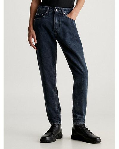 Calvin Klein Tapered Jeans - Blauw