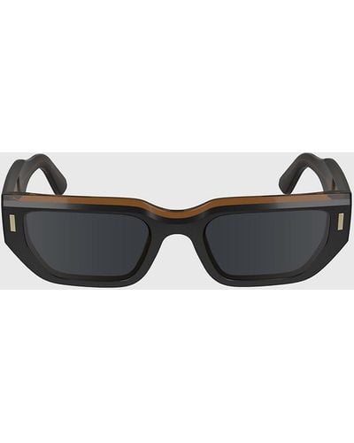 Calvin Klein Modified Rectangle Sunglasses Ck24500s - Black