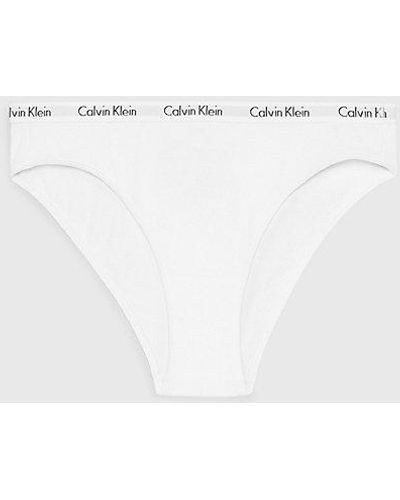 Calvin Klein Braguitas clásicas de pernera alta - Carousel - Blanco