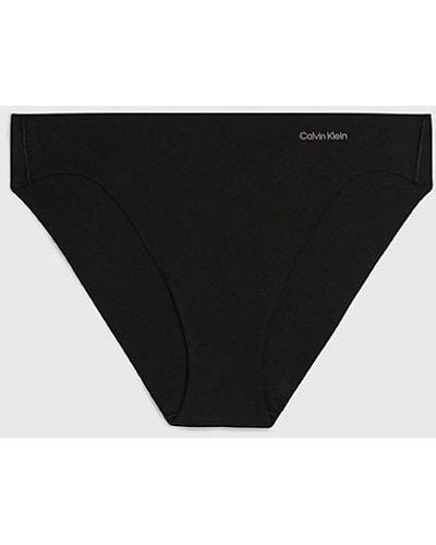 Calvin Klein Braguitas clásicas - Invisibles Cotton - Negro