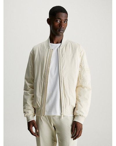 Calvin Klein Cazadora bomber acolchada - Blanco