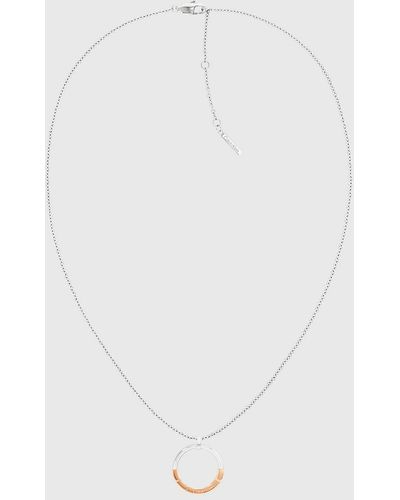 Calvin Klein Necklace - Soft Squares - White