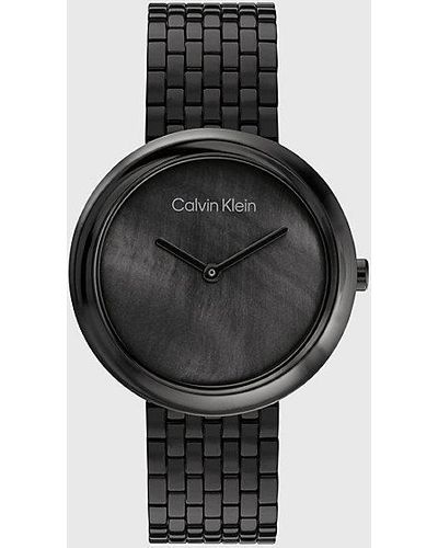 Calvin Klein Horloge - Twisted Bezel - Zwart