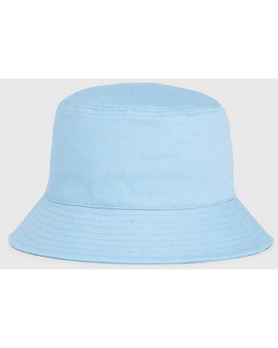 Calvin Klein Bucket Hat mit Logo - Blau