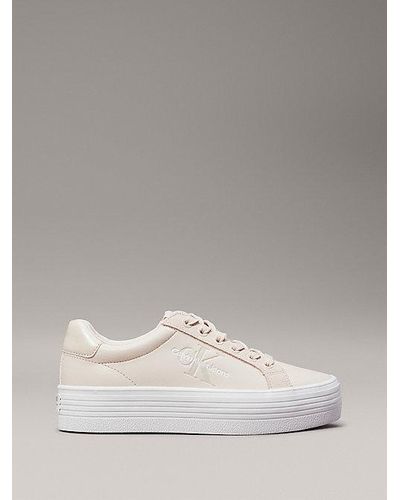Calvin Klein Plateau-Sneakers - Weiß