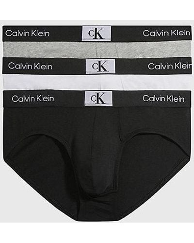 Calvin Klein 3er Pack Boxershorts Trunks Baumwolle mit Stretch - Schwarz