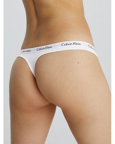 Calvin Klein 3 Pack Thongs - Carousel - - Multi - Women - XS - Blanco