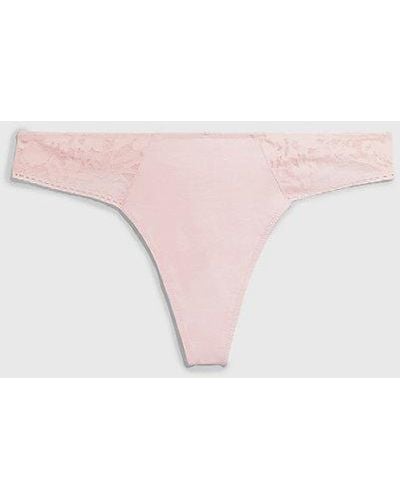 Calvin Klein String - Ultra Soft Lace - Pink
