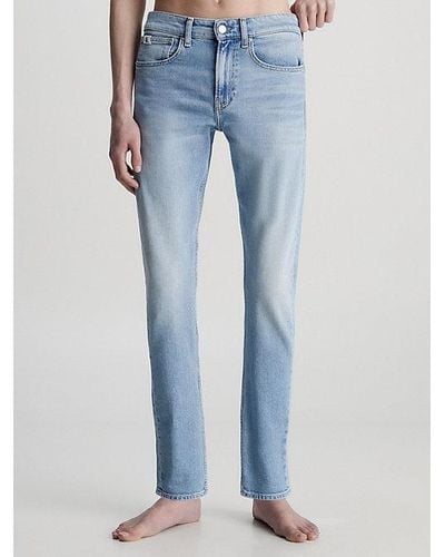 Calvin Klein Slim Fit Tapered Jeans - Blauw