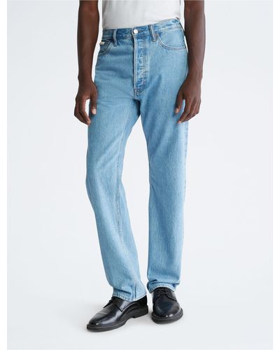 Calvin Klein Classic Straight Fit Jeans - Blue