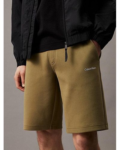 Calvin Klein Jogging-Shorts aus Baumwoll-Mix - Grün