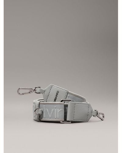 Calvin Klein Logo Jacquard Shoulder Strap - Grey